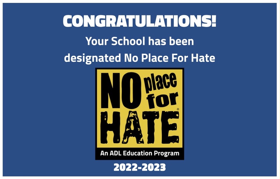 Hare declared a 2022-23 "No Place For Hate" school! - article thumnail image
