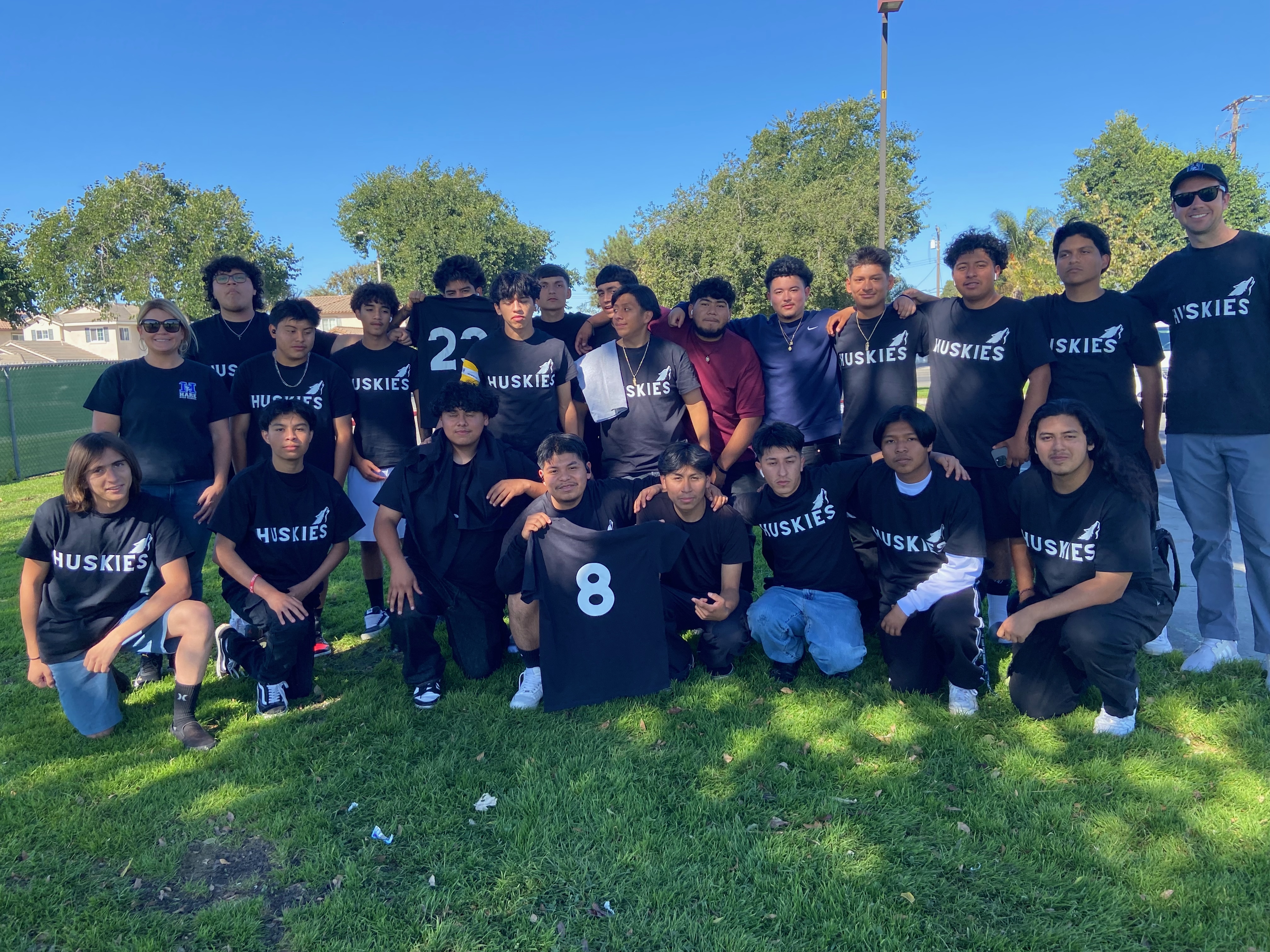 Hare soccer team. Go Huskies!