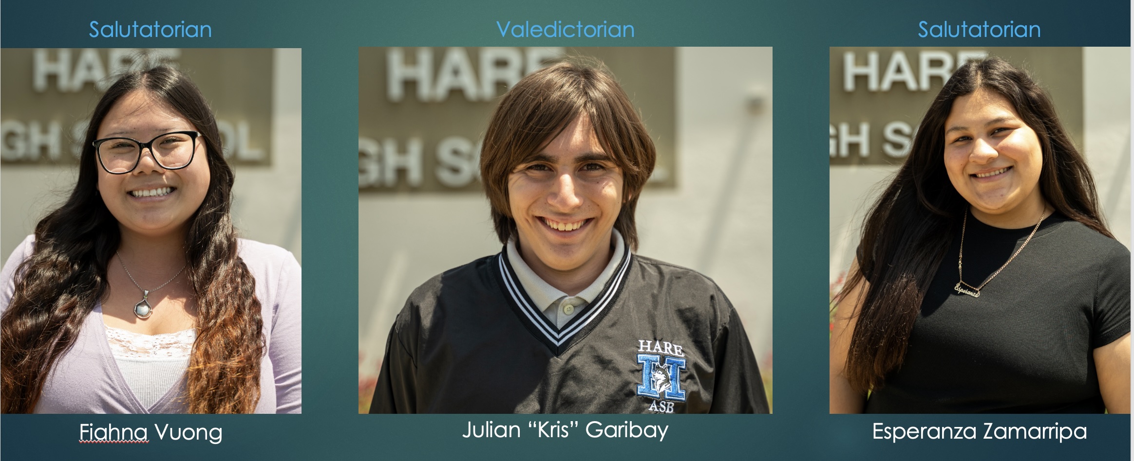 Class of 2025 Valedictorian and Salutatorians